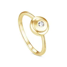 Женское кольцо из золота с бриллиантом по цене от 38 430 ₽