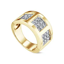Женское кольцо из золота с бриллиантом по цене от 319 032 ₽