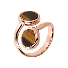 Женское кольцо из бронзы Bronzallure Alba тигровым глазом по цене от 12 600 ₽