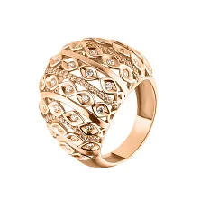 Женское кольцо из золота с фианитами по цене от 106 656 ₽