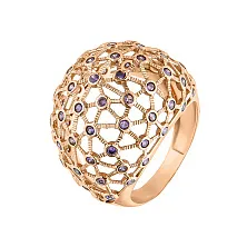 Женское кольцо из золота с фианитами по цене от 56 910 ₽