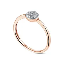 Женское кольцо из золота с бриллиантом по цене от 33 120 ₽