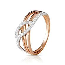 Женское кольцо из золота с бриллиантом по цене от 61 200 ₽