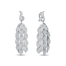 Женские серьги из золота с бриллиантом