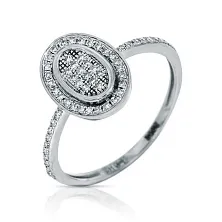 Женское кольцо из золота с бриллиантом по цене от 29 950 ₽