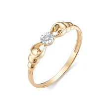 Женское кольцо из золота с бриллиантом по цене от 9 050 ₽