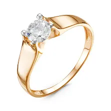 Кольцо из золота с фианитами по цене от 19 320 ₽