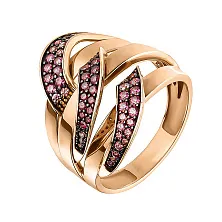 Женское кольцо из золота Tesoro Amore с фианитами по цене от 64 575 ₽