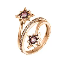 Женское кольцо из золота Tesoro Amore с фианитами по цене от 39 270 ₽