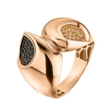 Женское кольцо из золота с фианитами по цене от 63 630 ₽