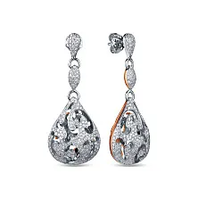 Женские серьги из золота с бриллиантом