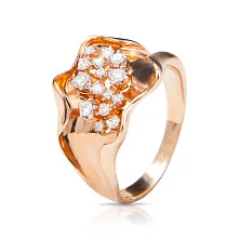 Женское кольцо из золота с бриллиантом по цене от 110 250 ₽