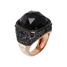 Женское кольцо из бронзы Bronzallure Preziosa с ониксом и цирконием по цене от 22 000 ₽