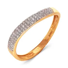 Женское кольцо из золота с бриллиантом по цене от 22 050 ₽