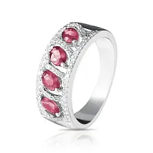Женское кольцо из золота с бриллиантом и рубином по цене от 81 000 ₽
