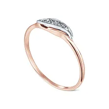 Женское кольцо из золота 585 пробы с бриллиантами круглой огранки 57 граней 18,5 размера по цене от 12 060 ₽