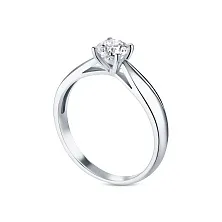 Женское кольцо из белого золота с бриллиантом по цене от 63 164 ₽