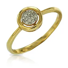 Женское кольцо из золота с бриллиантом по цене от 27 000 ₽