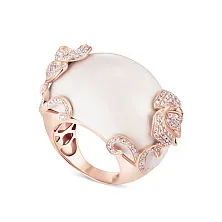 Женское кольцо из золота с агатом и бриллиантом по цене от 295 920 ₽