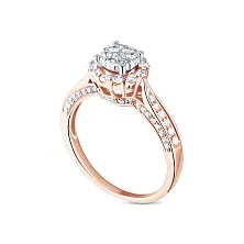 Женское кольцо из золота с бриллиантом по цене от 142 800 ₽