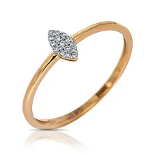 Женское кольцо из золота с бриллиантом по цене от 18 900 ₽