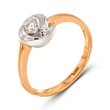 Женское кольцо из золота с бриллиантом по цене от 40 500 ₽