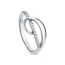 Женское кольцо из белого золота с бриллиантом по цене от 45 990 ₽
