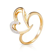 Женское кольцо из золота с бриллиантом по цене от 17 280 ₽