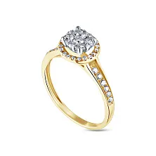 Женское кольцо из золота с бриллиантом по цене от 148 680 ₽