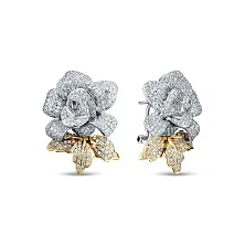 Серьги из золота с бриллиантом