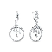 Серьги из золота с бриллиантом