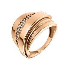 Женское кольцо из золота Tesoro Amore с фианитами по цене от 71 719 ₽