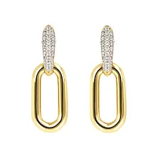 Женские серьги из бронзы Bronzallure Golden