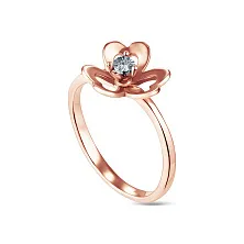 Женское кольцо из золота с бриллиантом по цене от 35 280 ₽