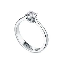 Женское кольцо из золота с бриллиантом по цене от 301 000 ₽